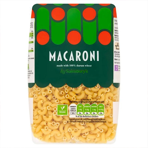 Pasta and macaroni